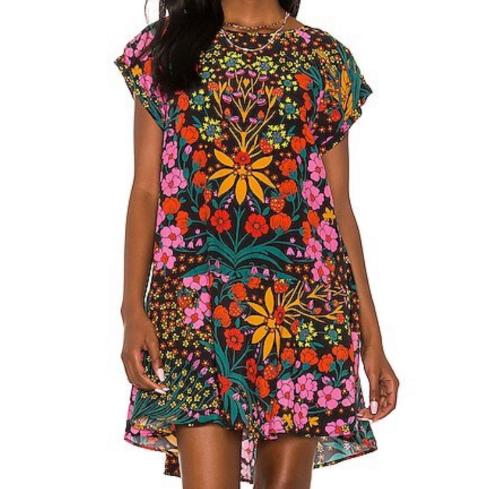 FREE PEOPLE Strawberry Fields Mini Dress Size Medium